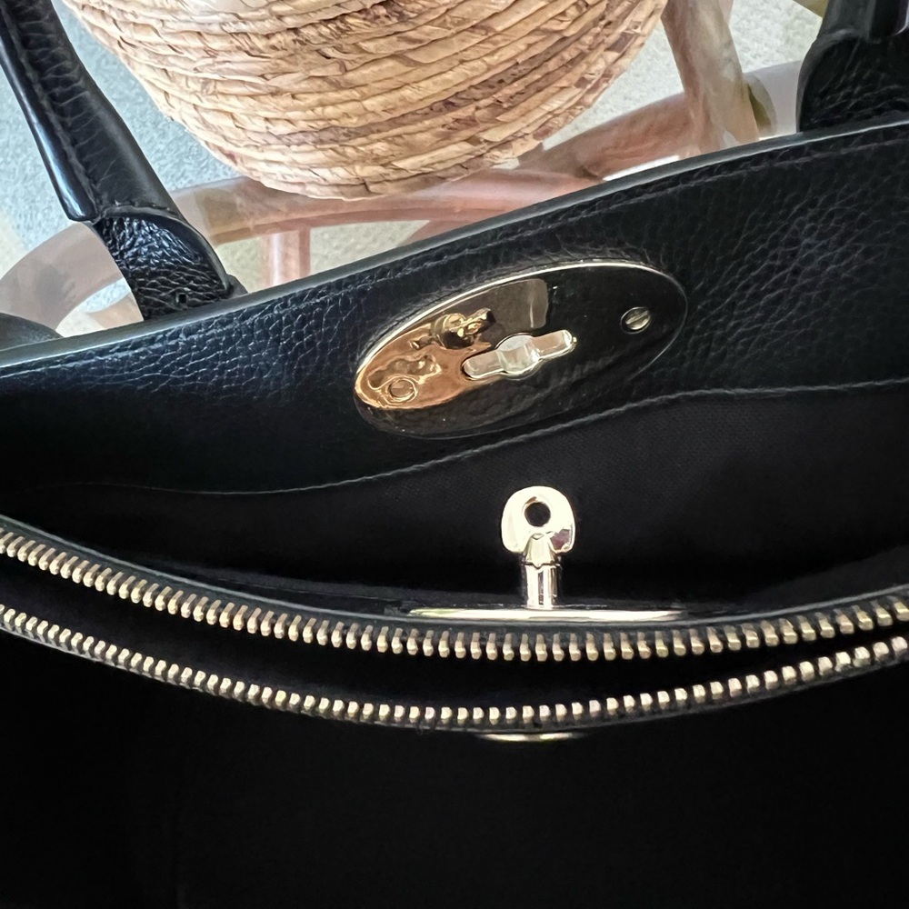 Authentic Mulberry Small Bayswater Double Zip Satchel bag in Black - Picture 6 of 16